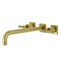 Kingston Brass KS6057ML Wall Mount Tub Faucet, Brushed Brass KS6057ML - alternate 1